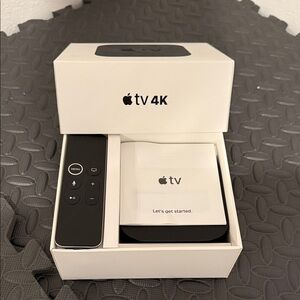 Apple TV 4K with Remote - Black and White